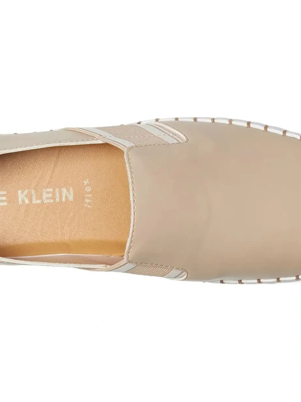 Anne Klein Nude Beige Slip-On Platform Loafers 11M